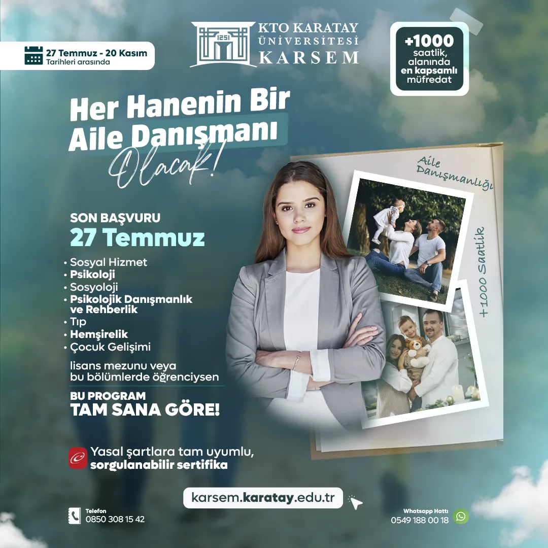 Aile Danışmanlığı Eğitimi Sertifika Programı
