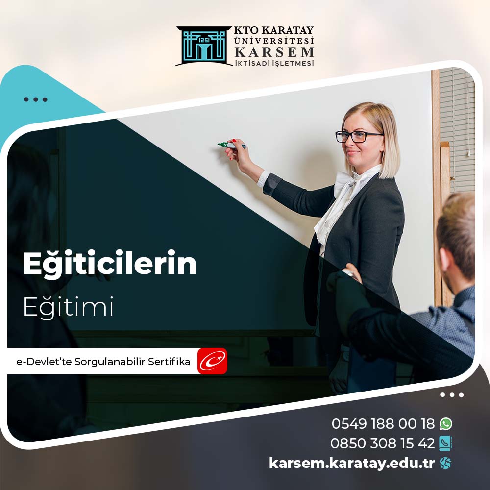 Eğiticilerin Eğitimi Sertifika Programı