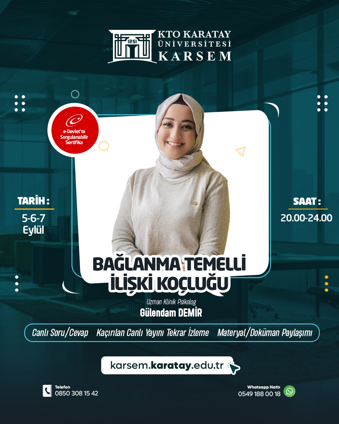 Bağlanma Temelli İlişki Koçluğu Eğitimi (Canlı)