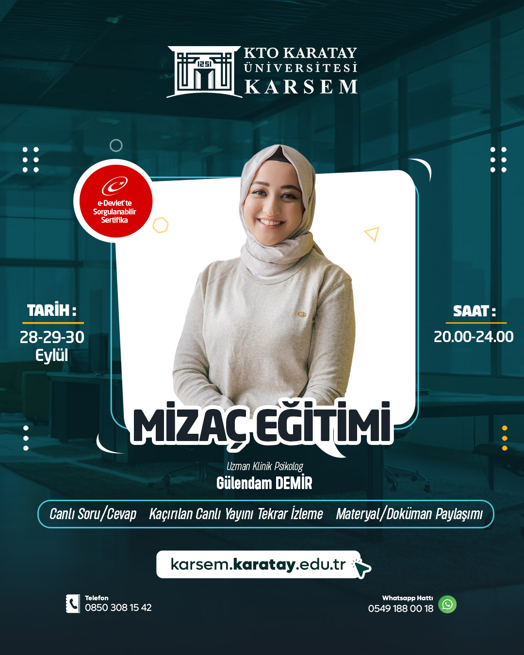 Mizaç Eğitimi (Canlı) 