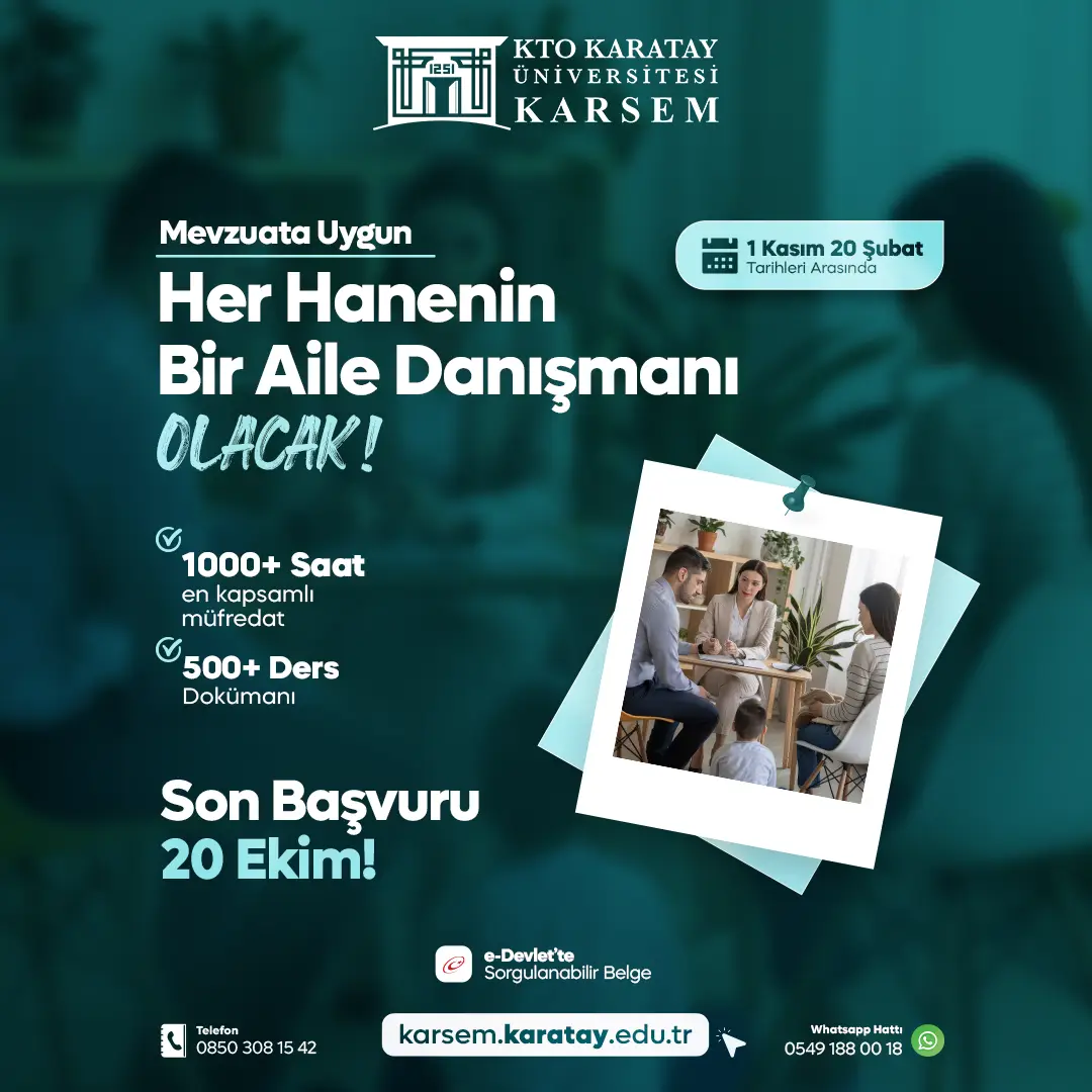 Aile Danışmanlığı Eğitimi Eğitim Programı