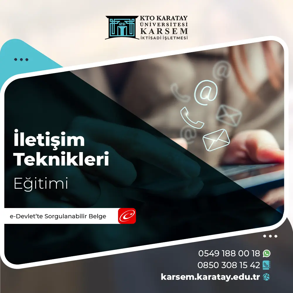 İletişim Teknikleri Eğitimi Eğitim Programı