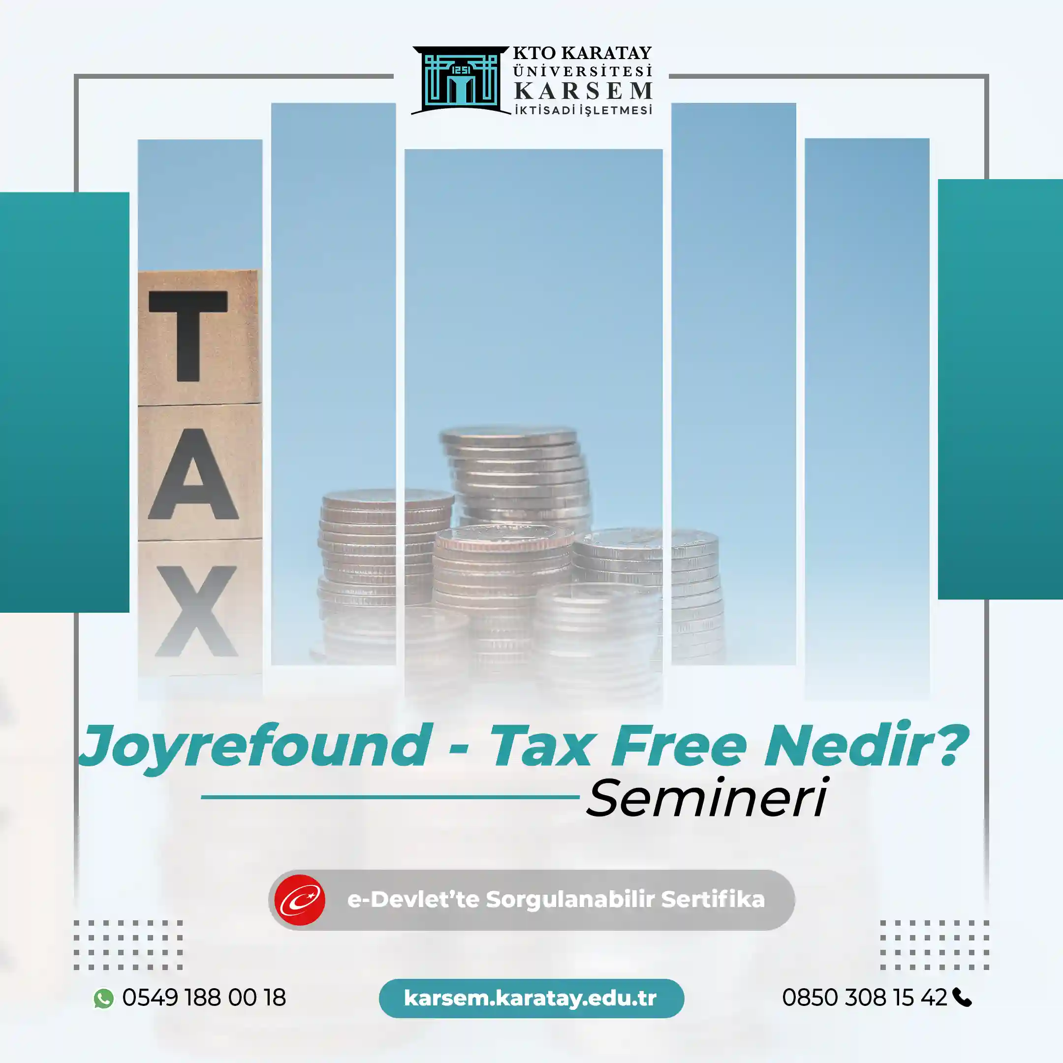 Joyrefound - Tax Free Nedir? Semineri