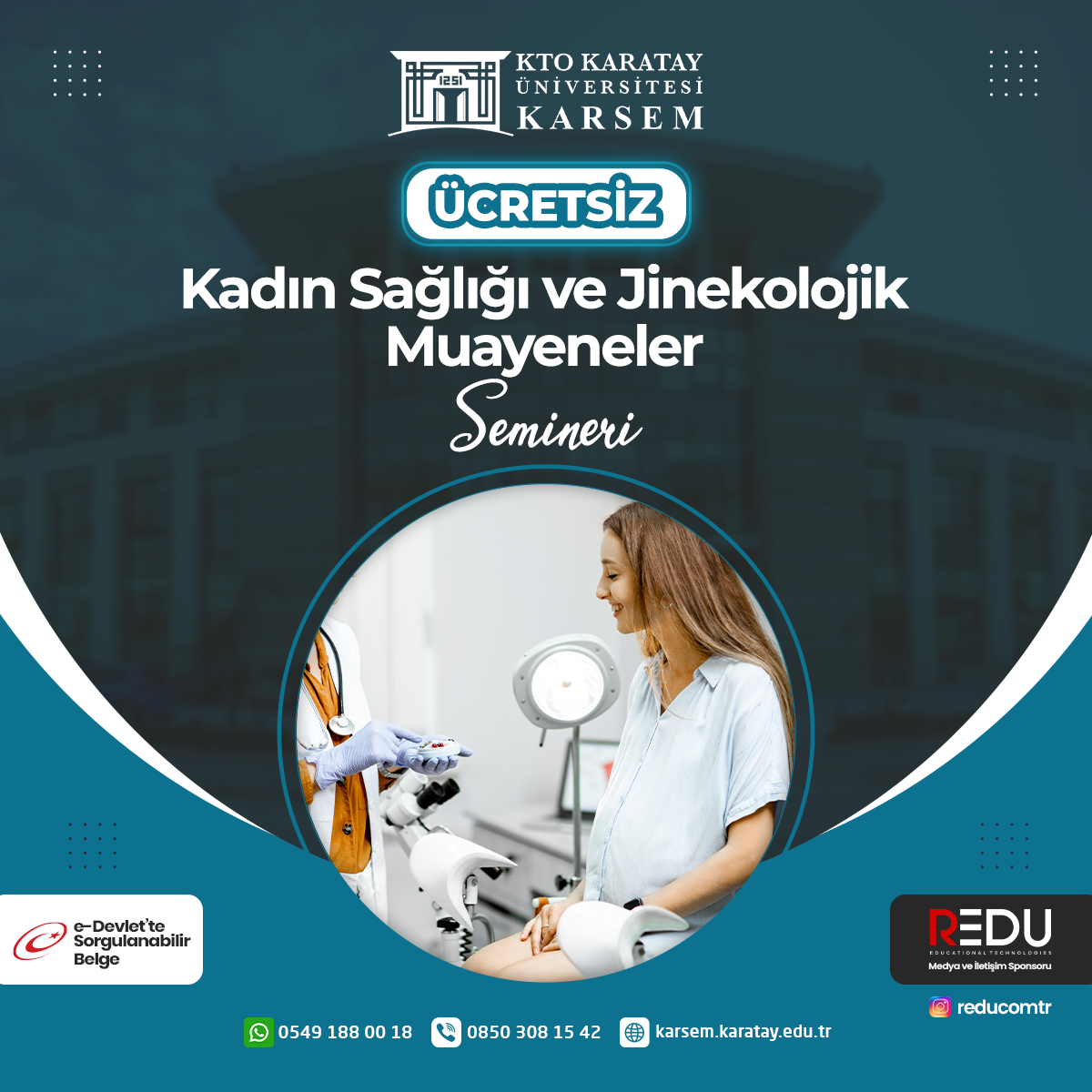 Ücretsiz -Kadın Sağlığı ve Jinekolojik Muayeneler Semineri