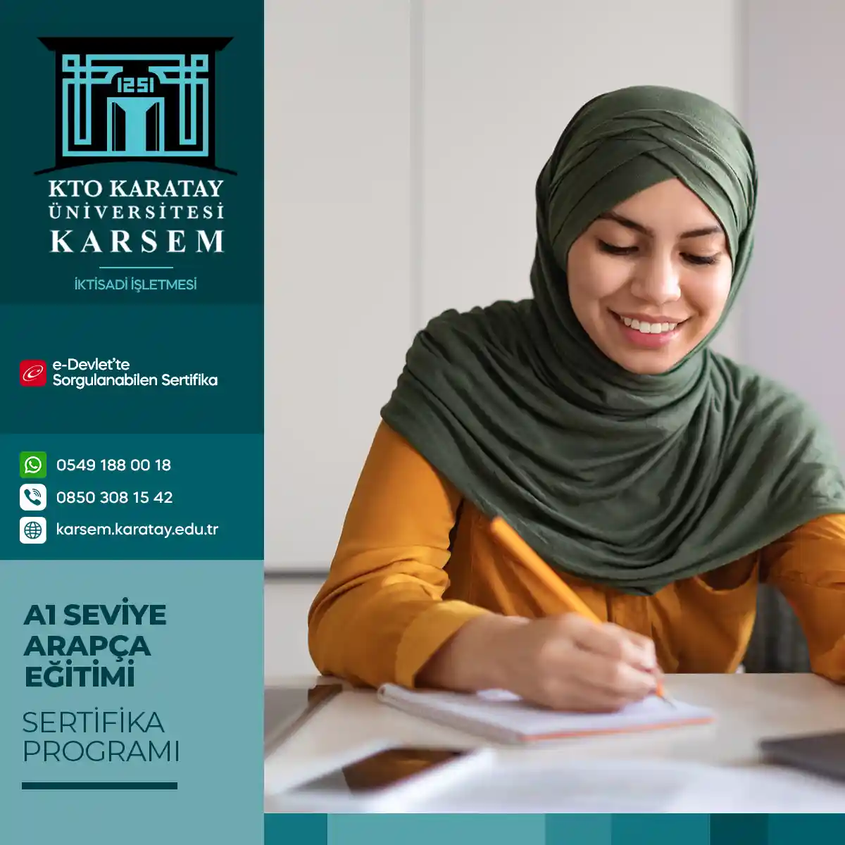 A1 Seviye Arapça Eğitimi Sertifika Programı