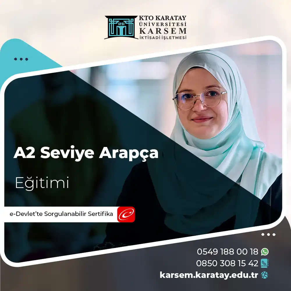 A2 Seviye Arapça Eğitimi Sertifika Programı