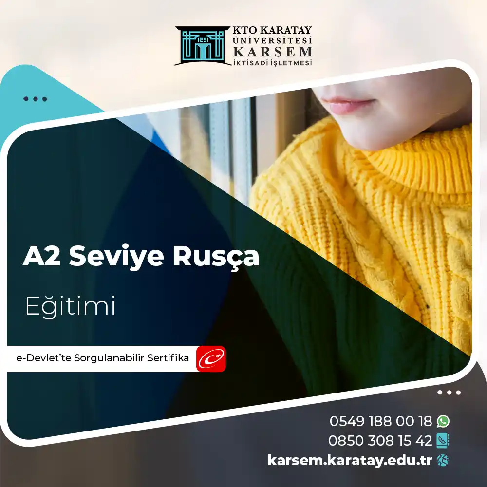 A2 Seviye Rusça Eğitimi Sertifika Programı