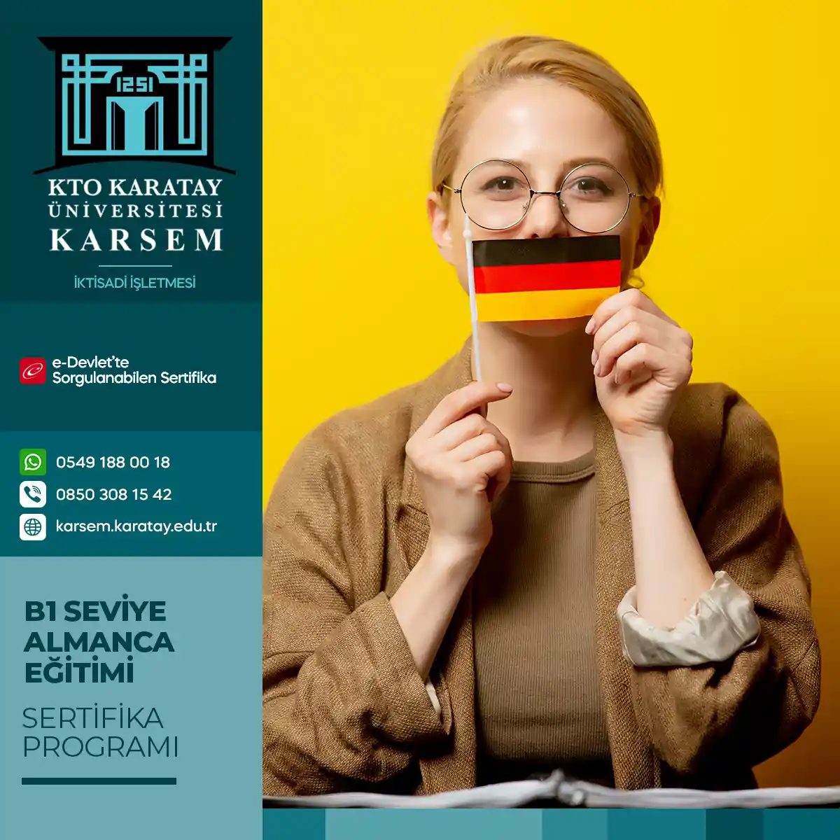 B1 Seviye Almanca Eğitimi Sertifika Programı