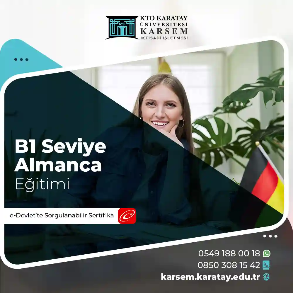 B1 Seviye Almanca Eğitimi Sertifika Programı