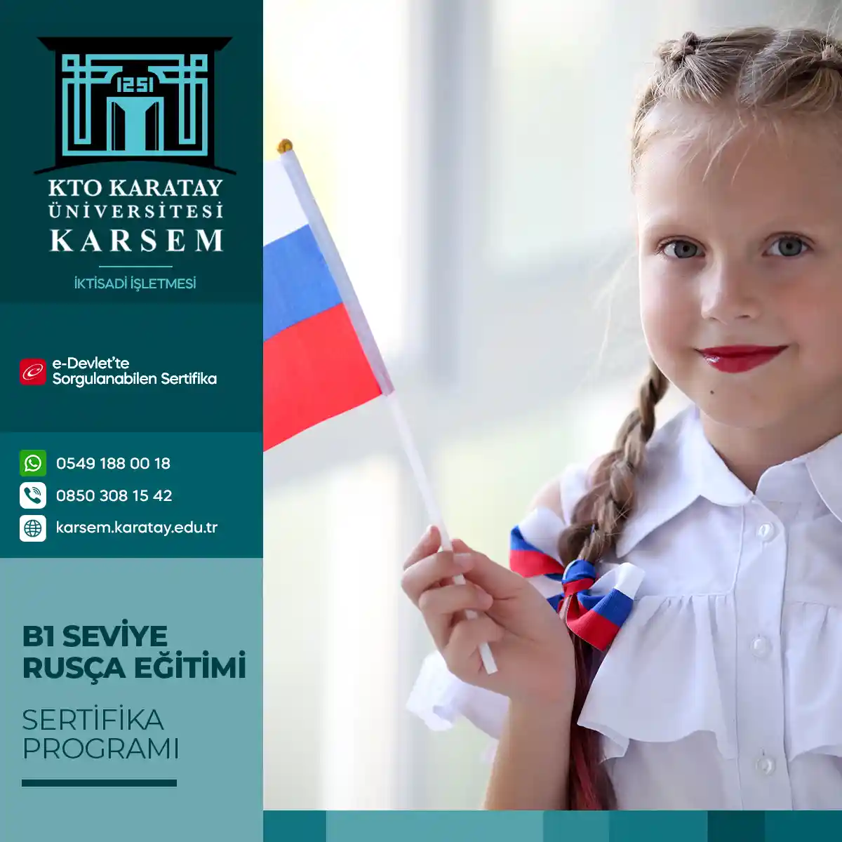 B1 Seviye Rusça Eğitimi Sertifika Programı