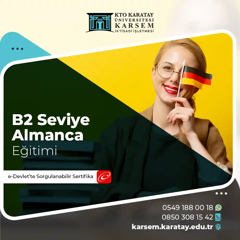 B2 Seviye Almanca Eğitimi Sertifika Programı