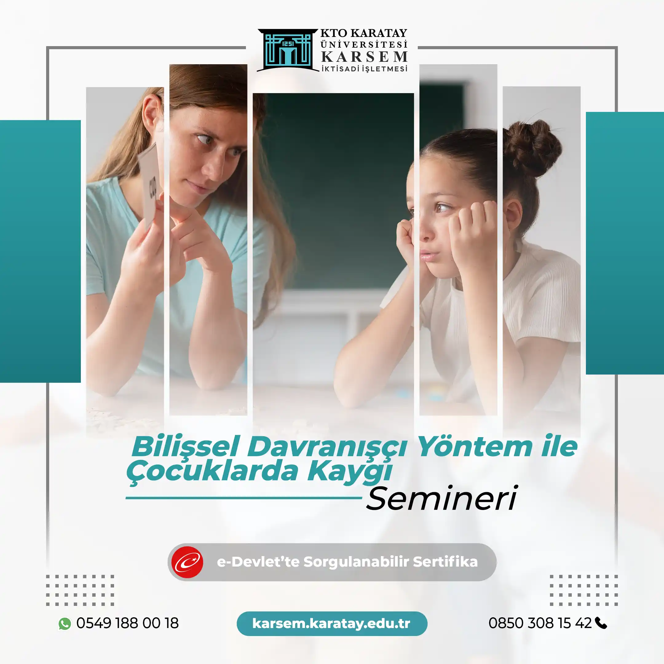 Bilişsel Davranışçı Yöntem ile Çocuklarda Kaygı Semineri