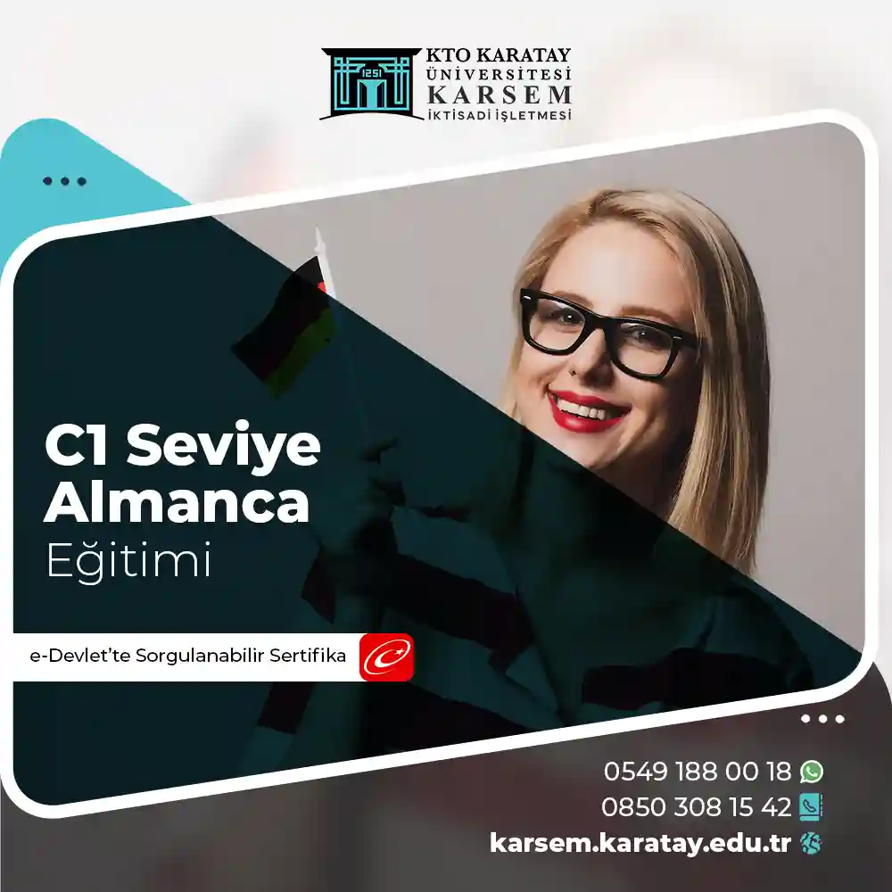 C1 Seviye Almanca Eğitimi Sertifika Programı