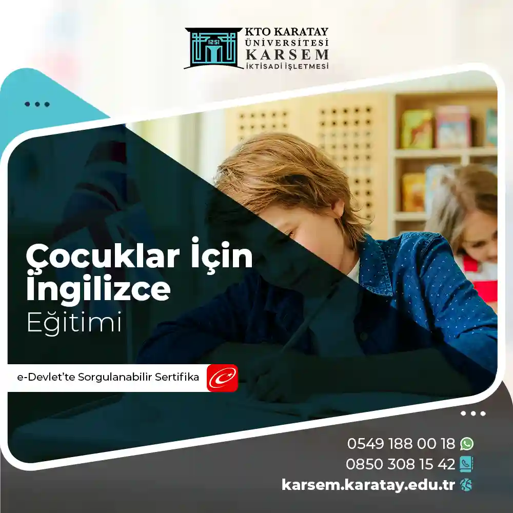 Çocuklar İçin İngilizce Eğitimi Sertifika Programı