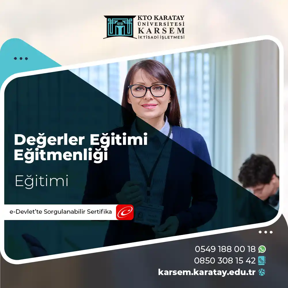 Değerler Eğitimi Eğitmenliği Sertifika Programı