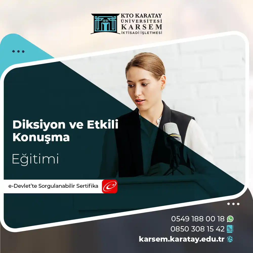 Diksiyon ve Etkili Konuşma Eğitimi Sertifika Programı