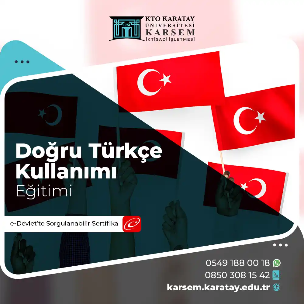 Doğru Türkçe Kullanımı Eğitimi Sertifika Programı