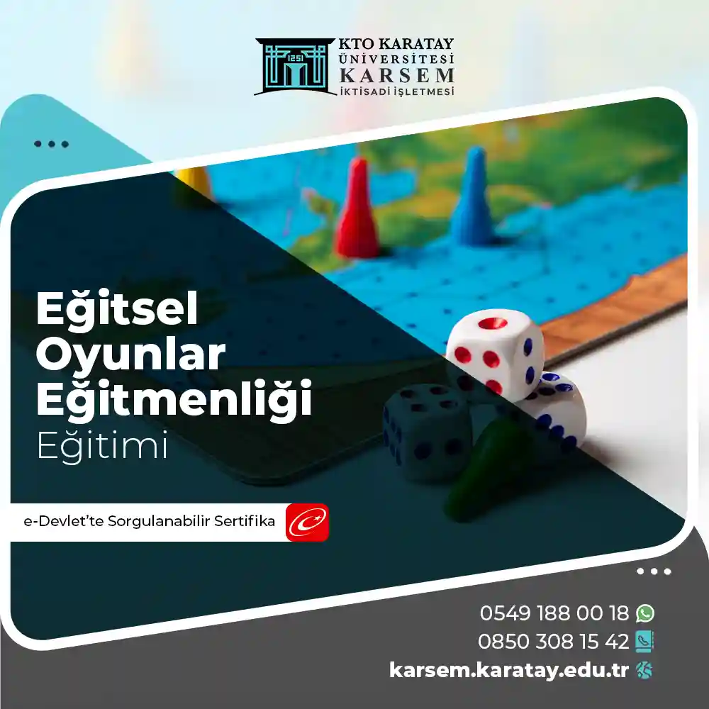 Eğitsel Oyunlar Eğitmenliği Sertifika Programı