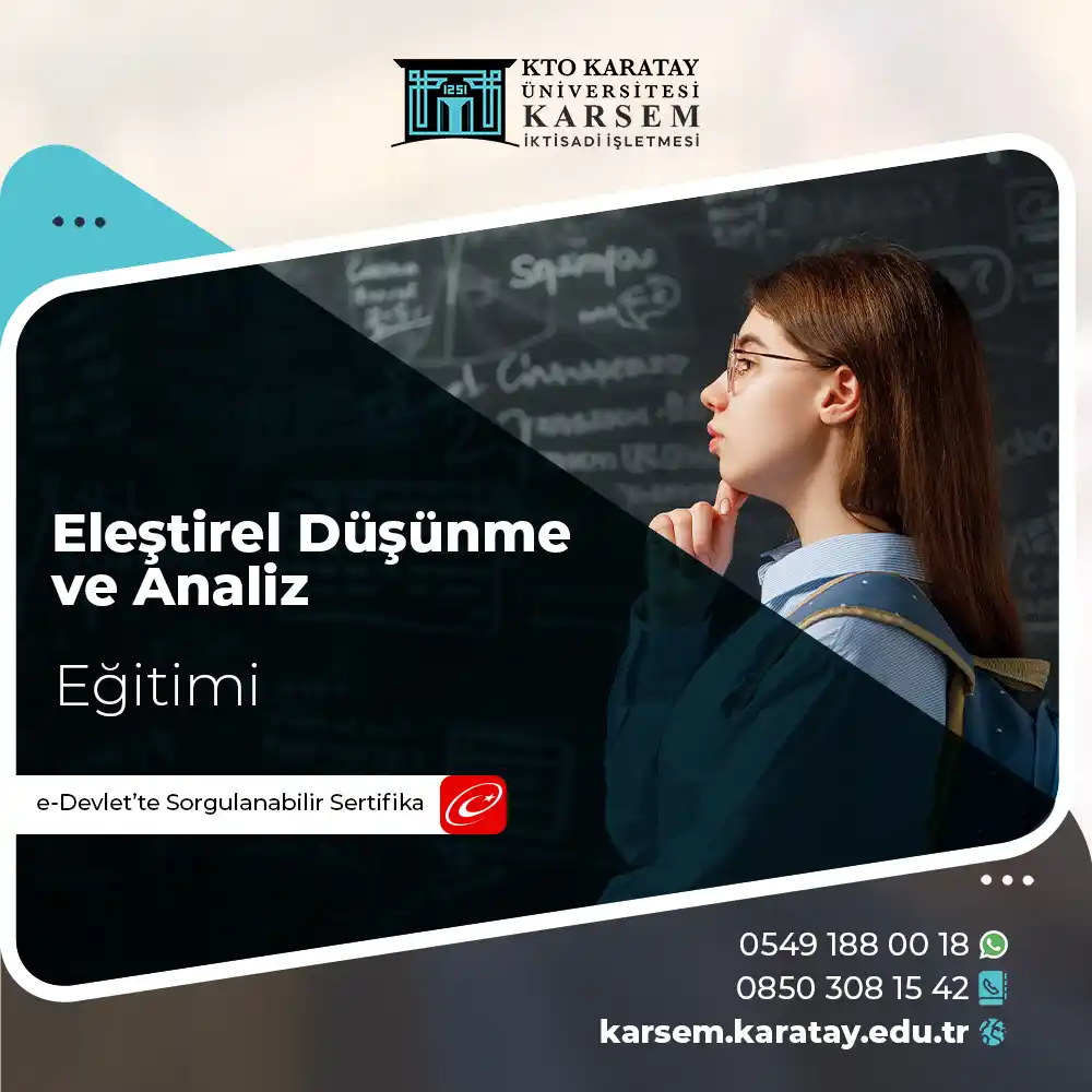 Eleştirel Düşünme ve Analiz Sertifika Programı