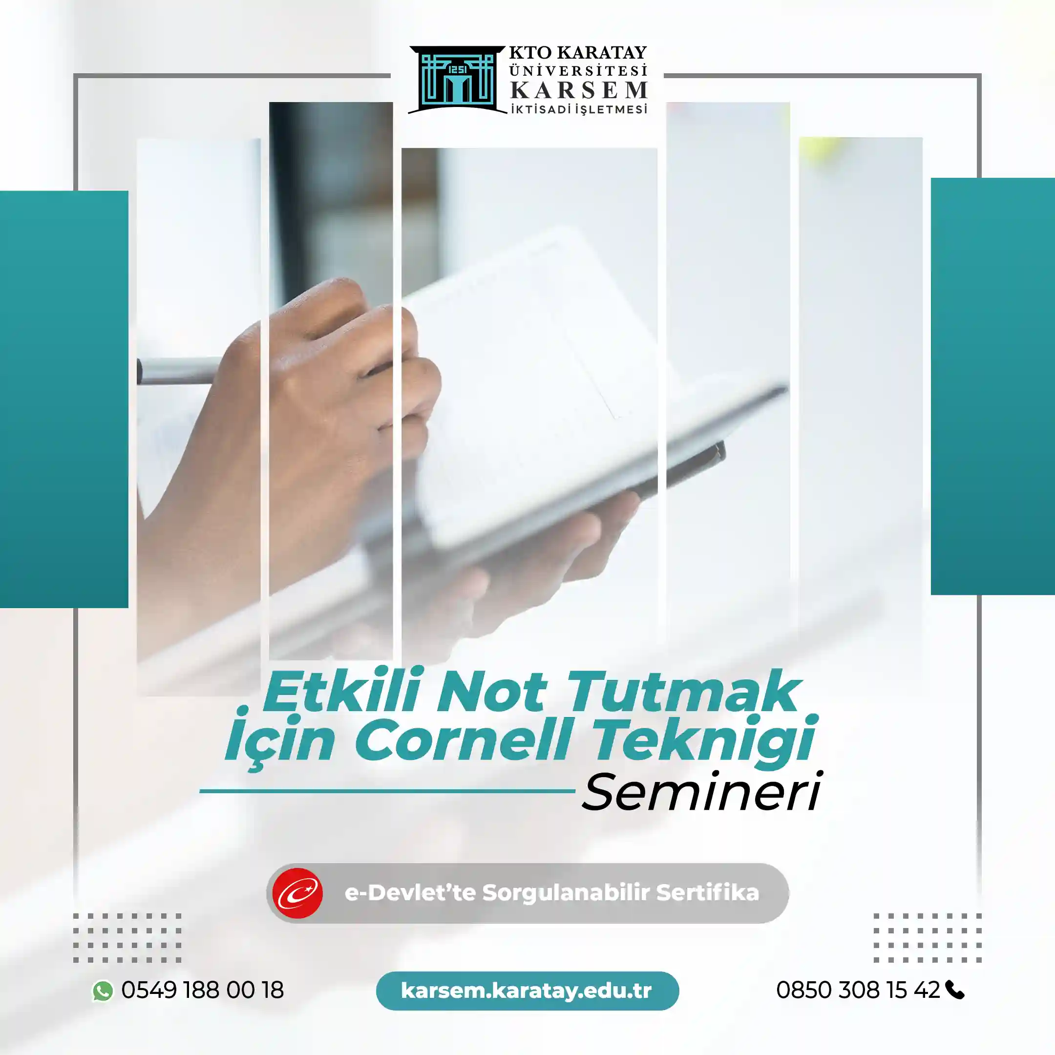 Etkili Not Tutmak İçin Cornell Tekniği Semineri