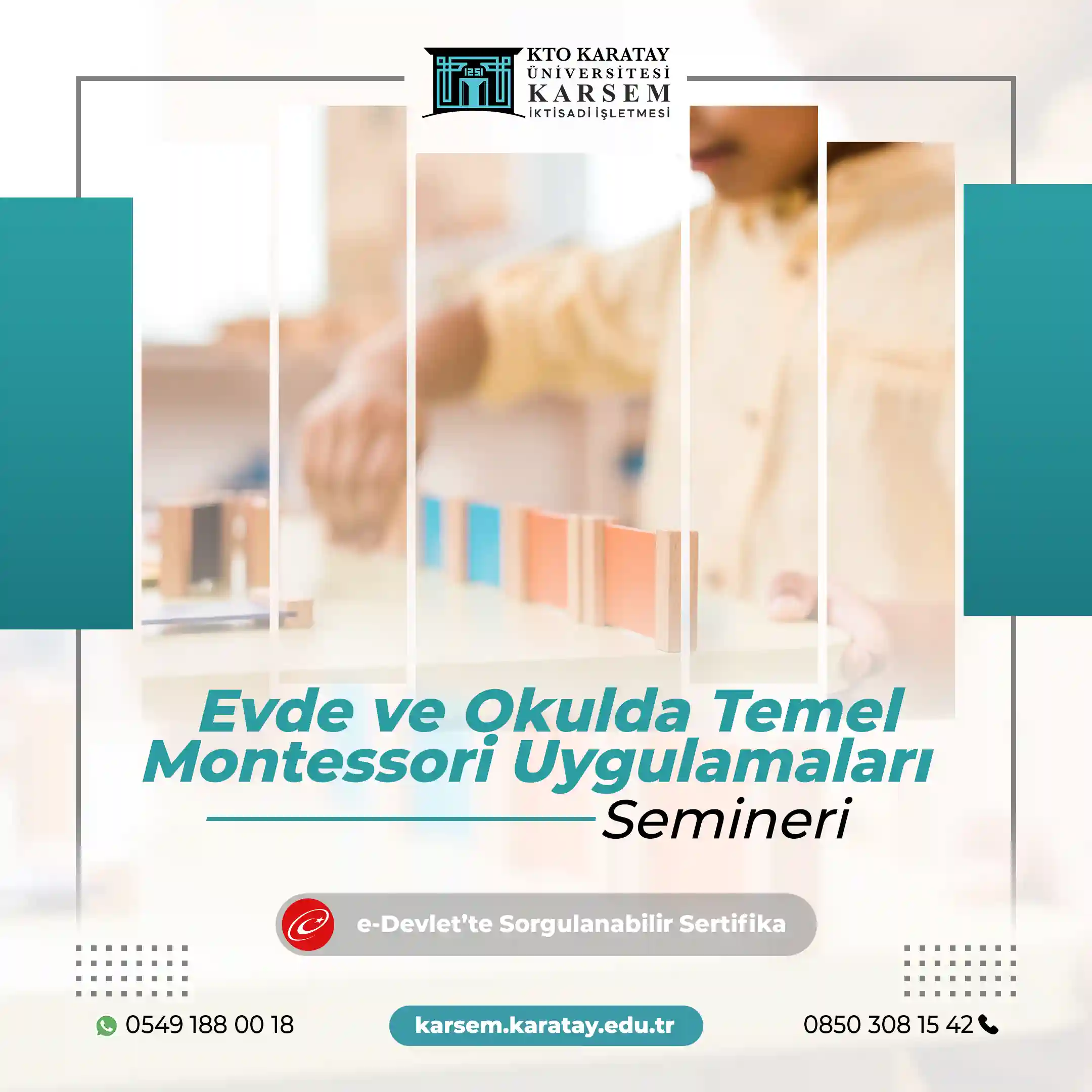 Evde ve Okulda Temel Montessori Uygulamaları Semineri