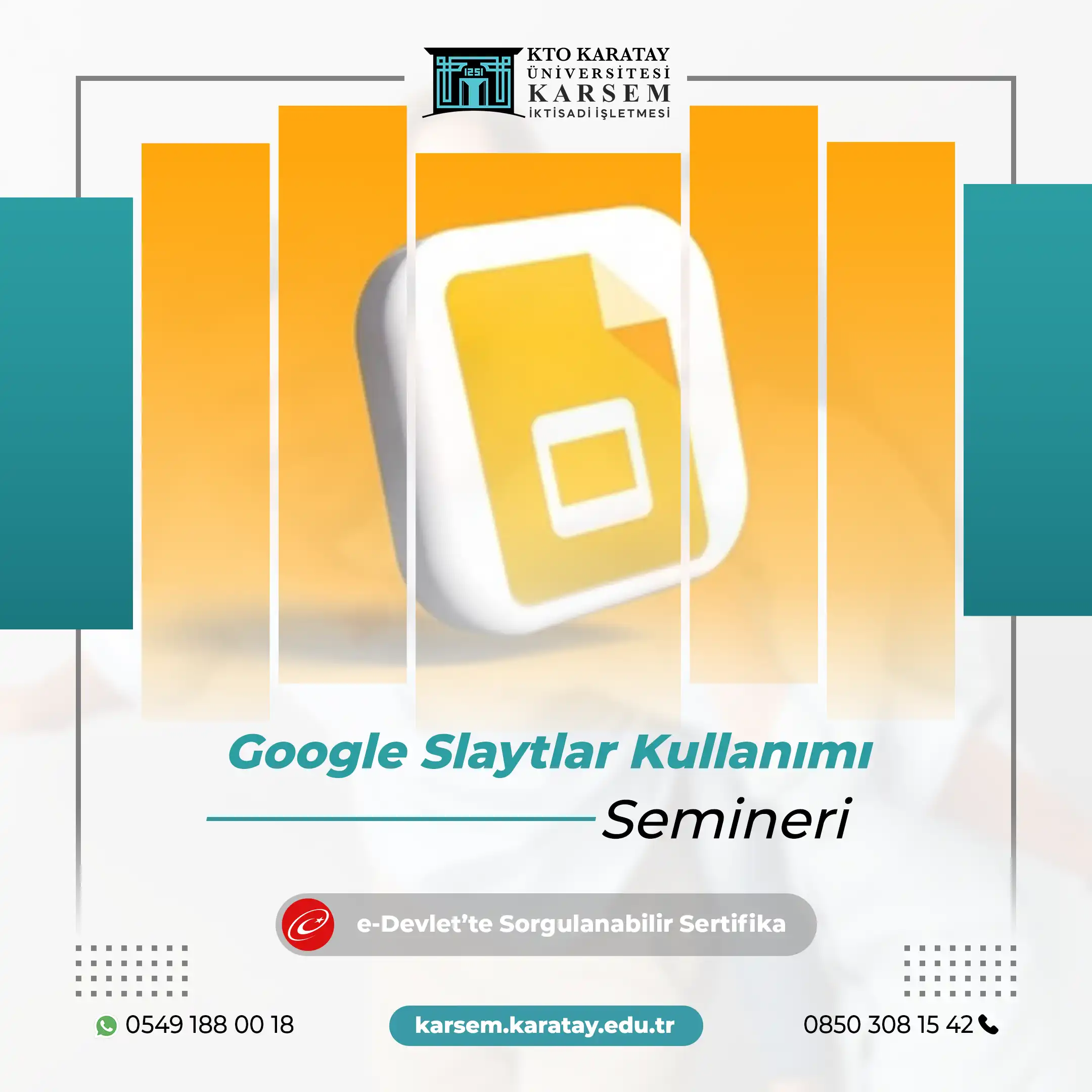 Google Slaytlar Kullanımı Semineri