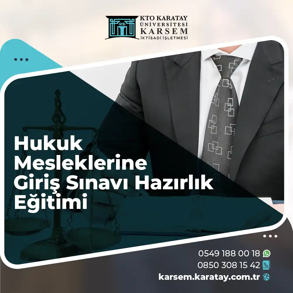 Hukuk Mesleklerine Giriş Sınavı Hazırlık Eğitimi