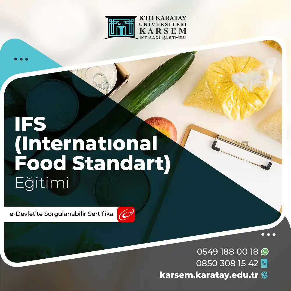 IFS (International Food Standart) Eğitimi Sertifika Programı