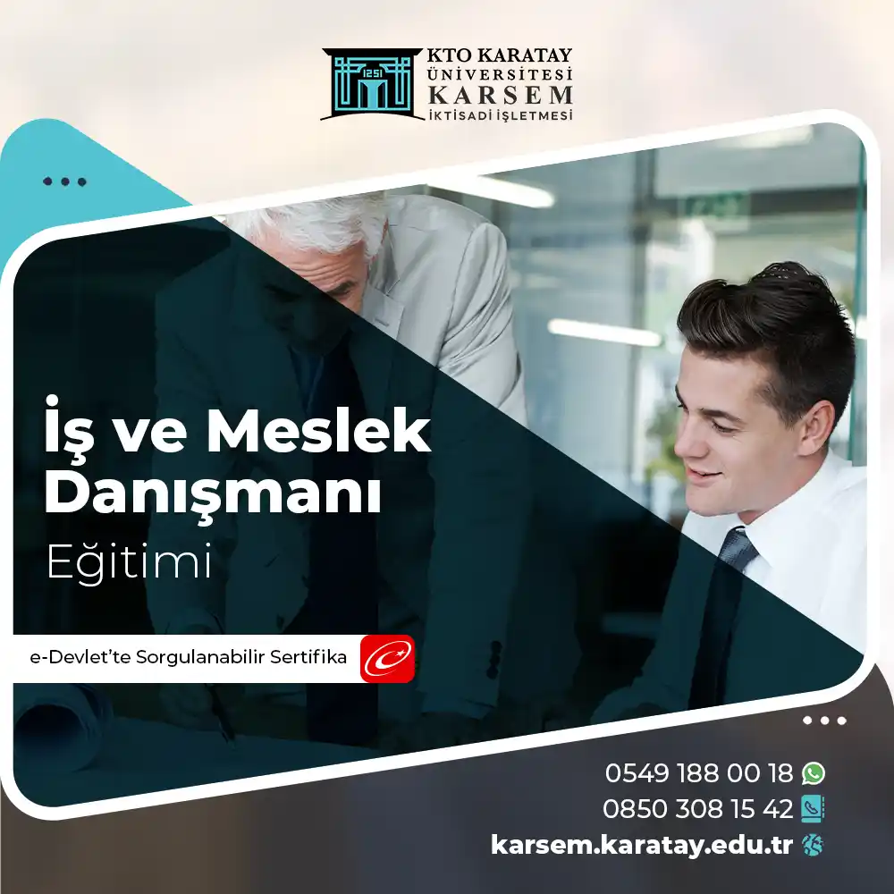 İş ve Meslek Danışmanı Eğitimi Sertifika Programı