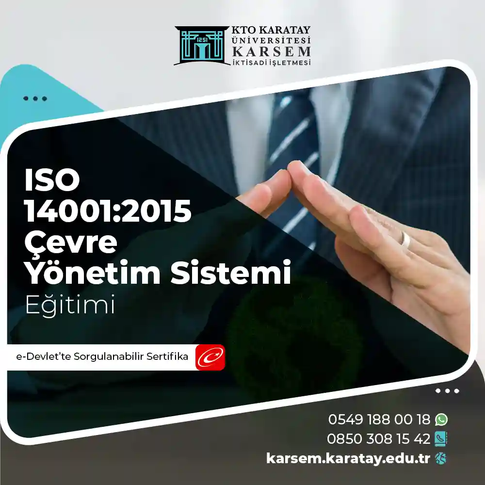 ISO 14001:2015 Çevre Yönetim Sistemi Sertifika Programı