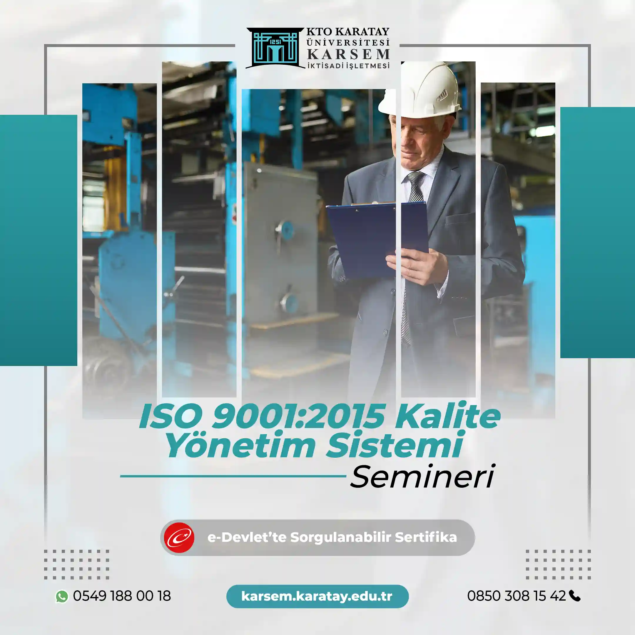 ISO 9001:2015 Kalite Yönetim Sistemi Semineri