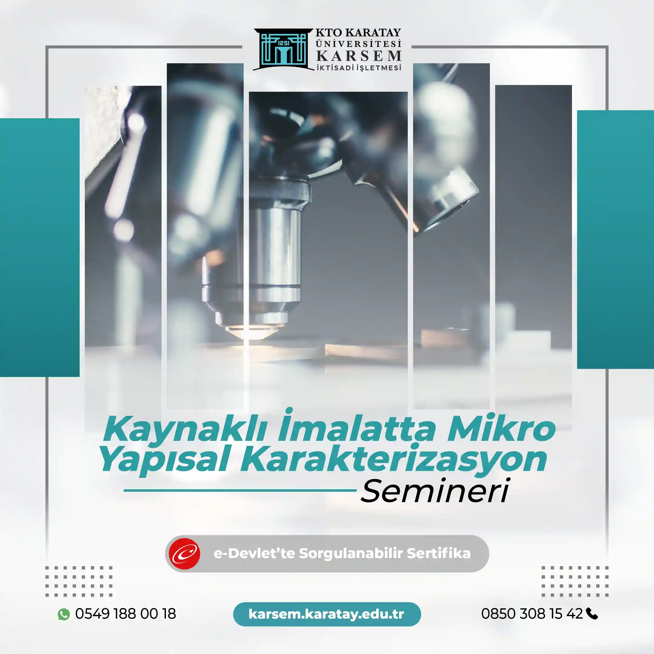 Kaynaklı İmalatta Mikro Yapısal Karakterizasyon Semineri