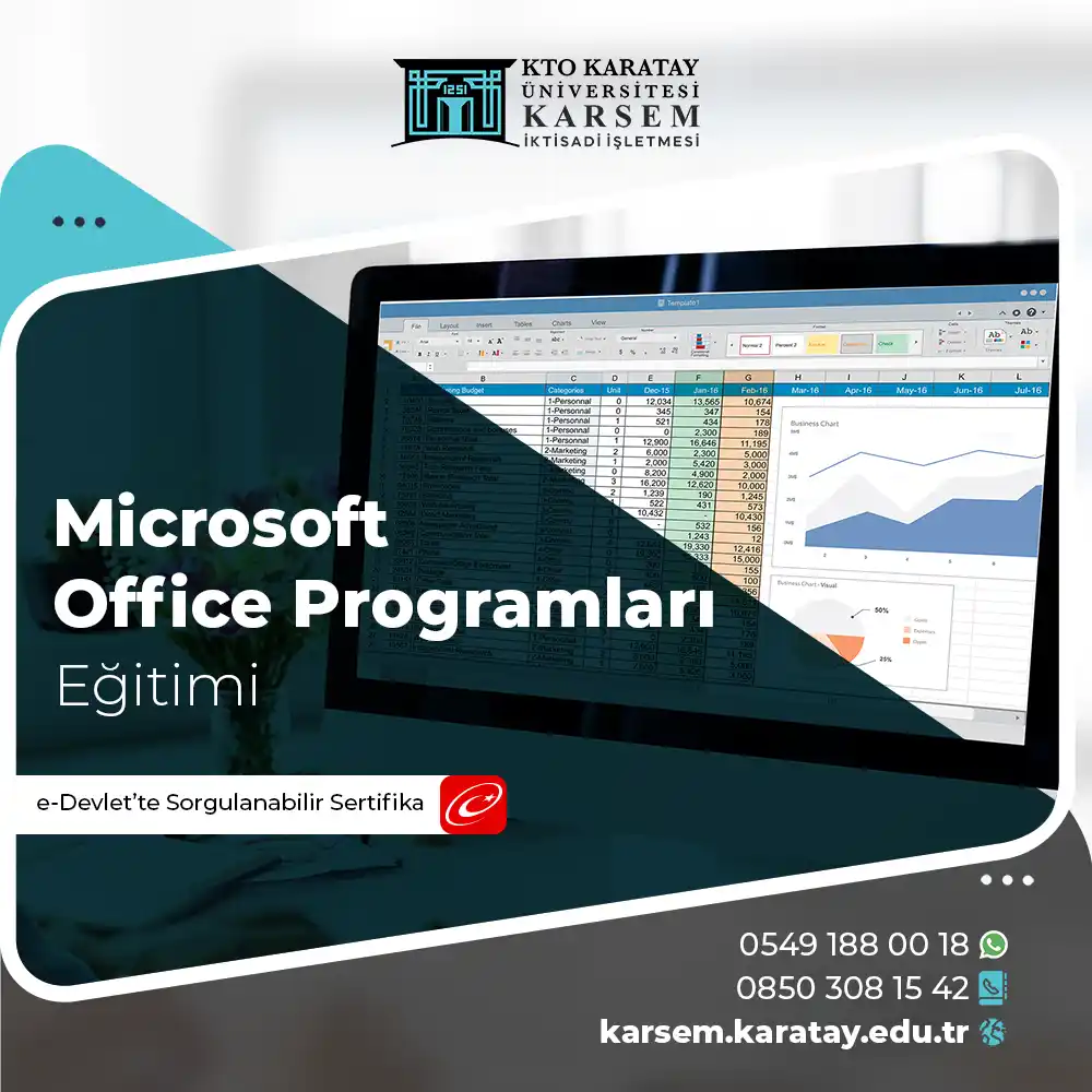 Microsoft Office Programları Eğitimi Sertifika Programı