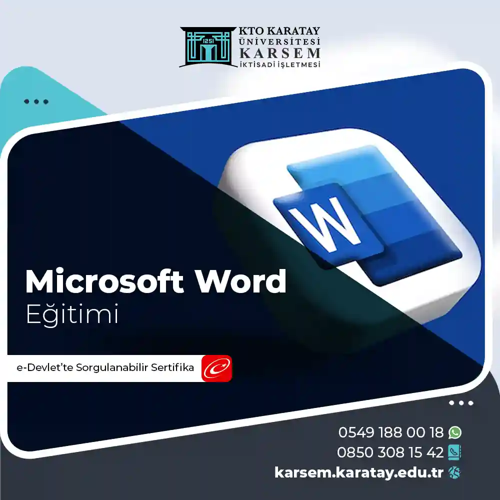 Microsoft Word Eğitimi Sertifika Programı