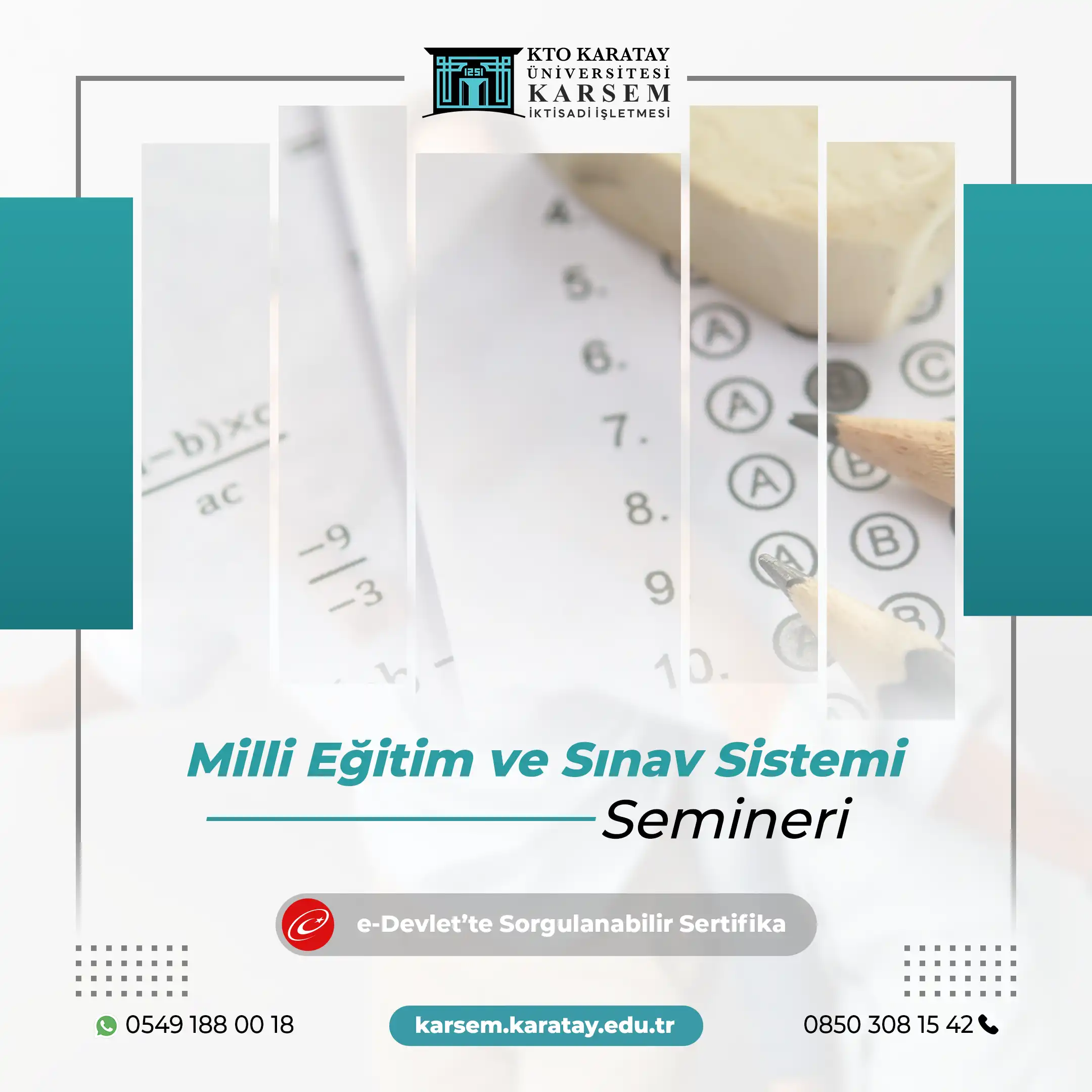 Milli Eğitim ve Sınav Sistemi Semineri