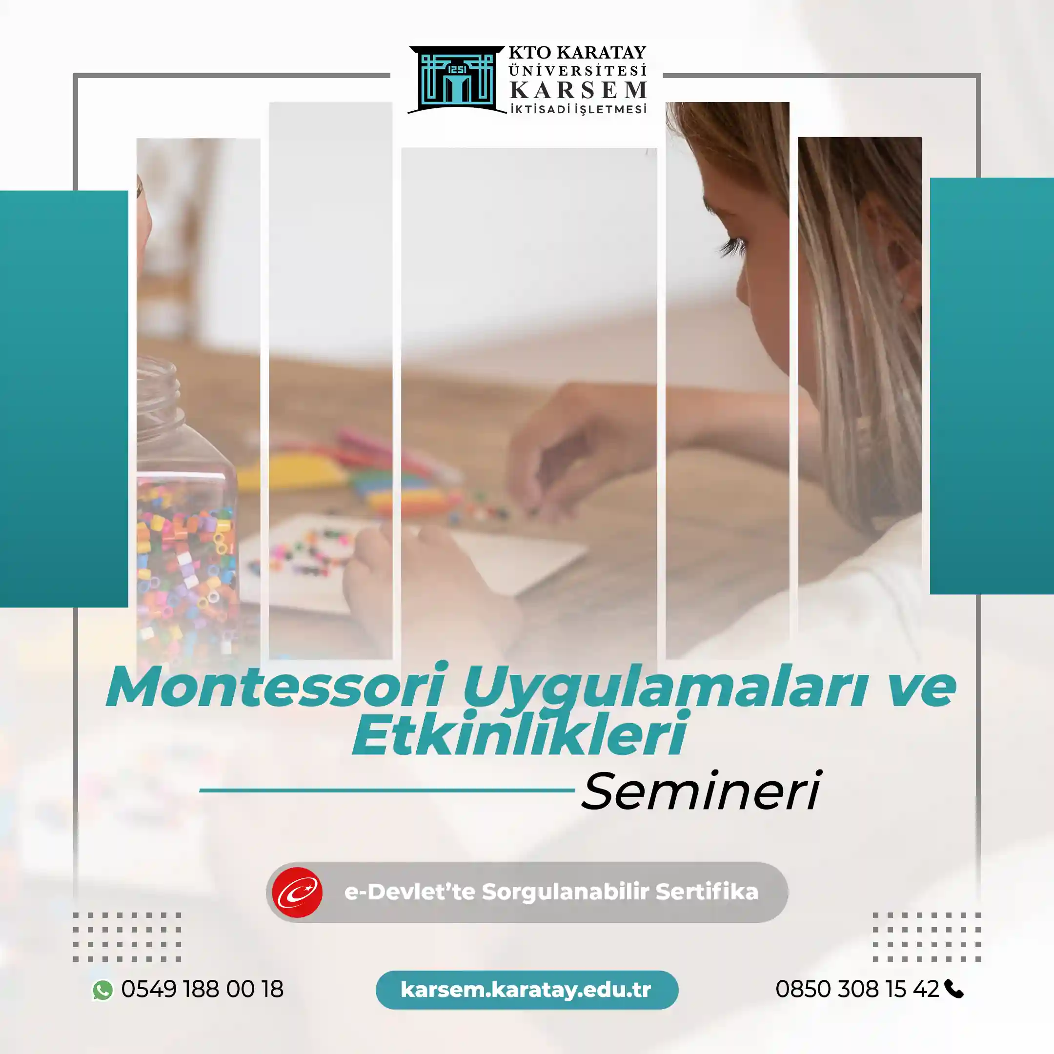 Montessori Uygulamaları ve Etkinlikleri Semineri