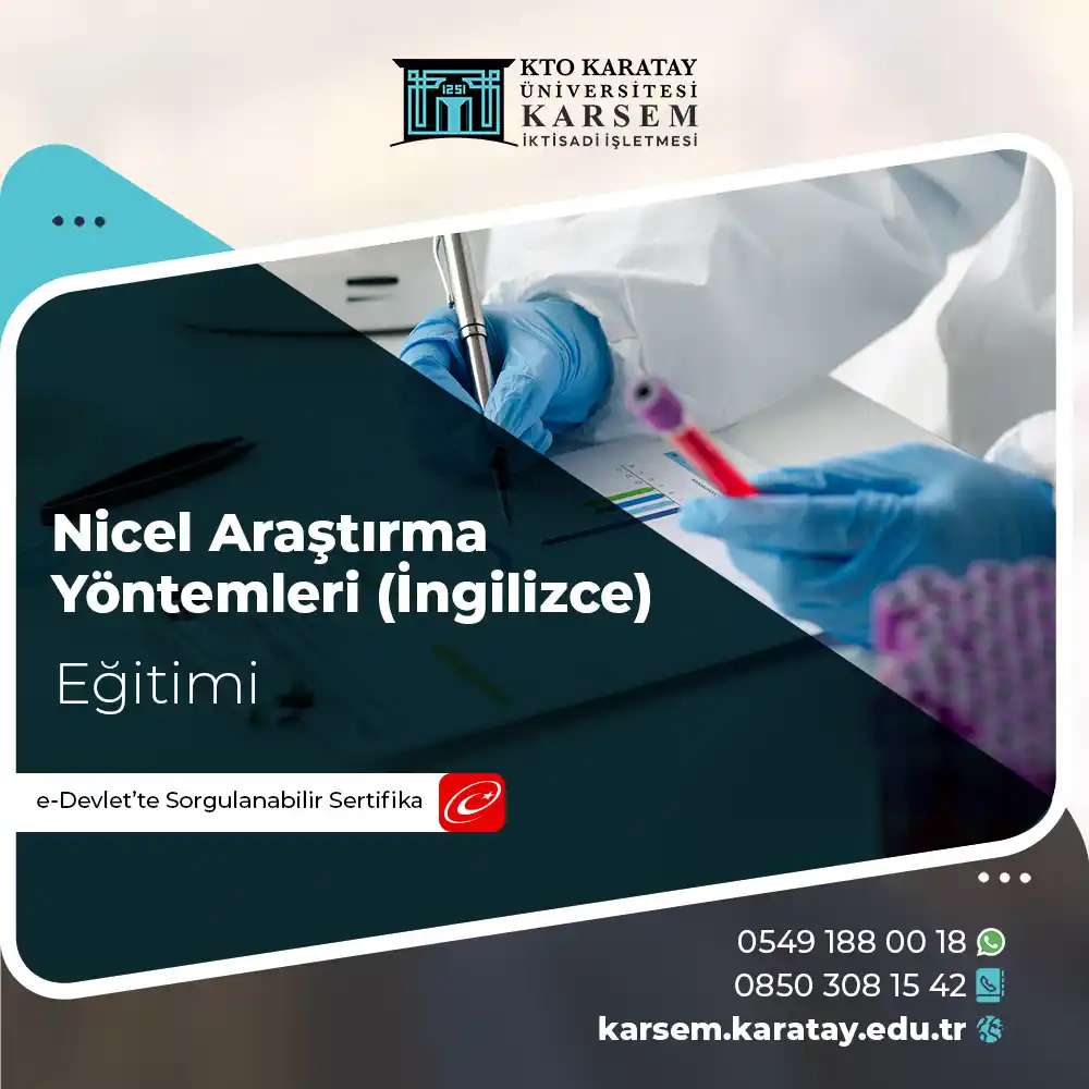 Nicel Araştırma Yöntemleri (İngilizce) Sertifika Programı