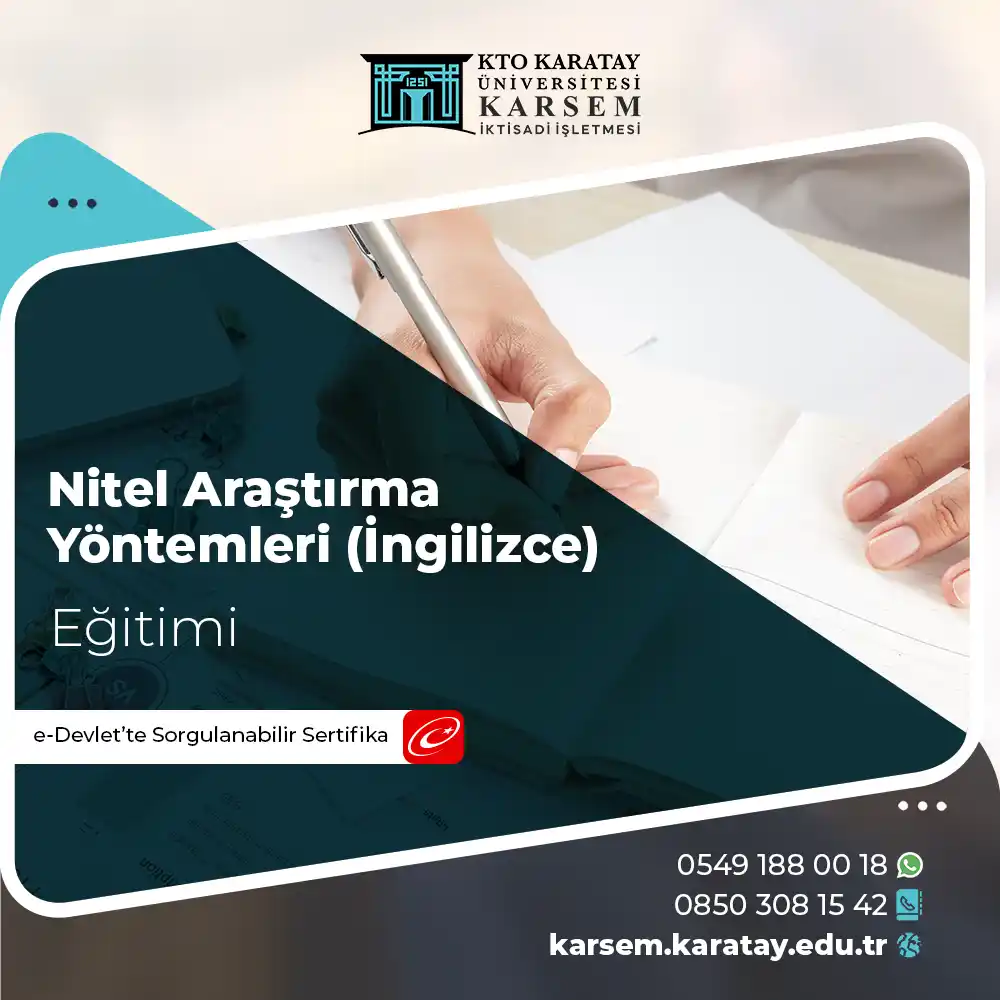 Nitel Araştırma Yöntemleri (İngilizce) Sertifika Programı