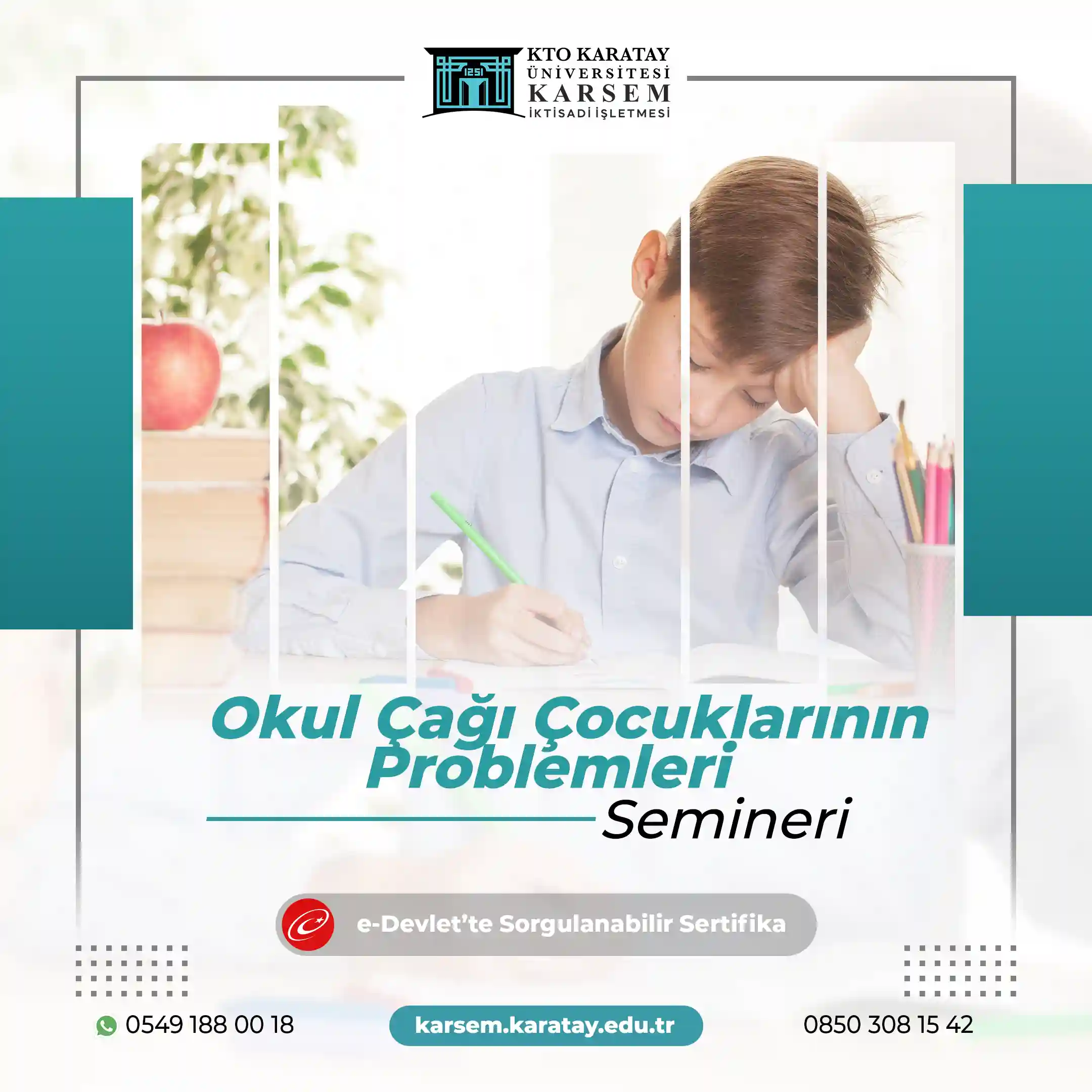 Okul Çağı Çocuklarının Problemleri Semineri