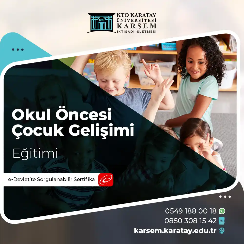 Okul Öncesi Çocuk Gelişimi ve Eğitimi Sertifika Programı