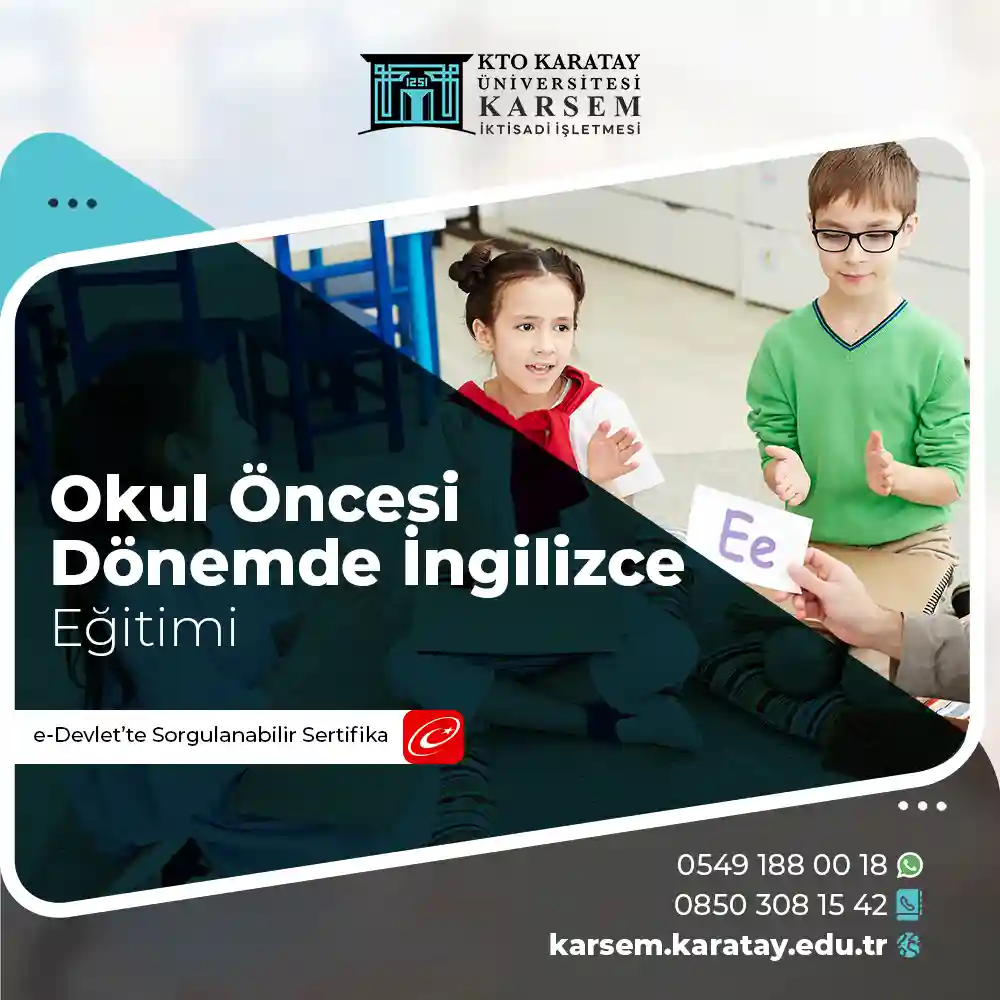 Okul Öncesi Dönemde İngilizce Eğitimi Sertifika Programı