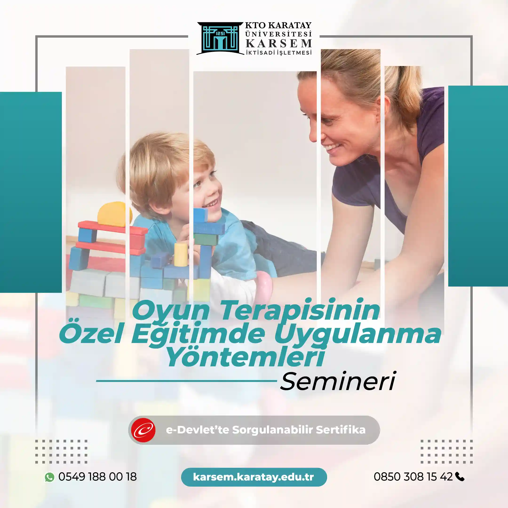 Oyun Terapisinin Özel Eğitimde Uygulanma Yöntemleri Semineri