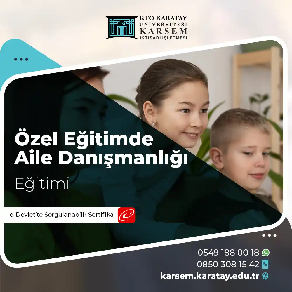 Özel Eğitimde Aile Danışmanlığı Eğitimi Sertifikası