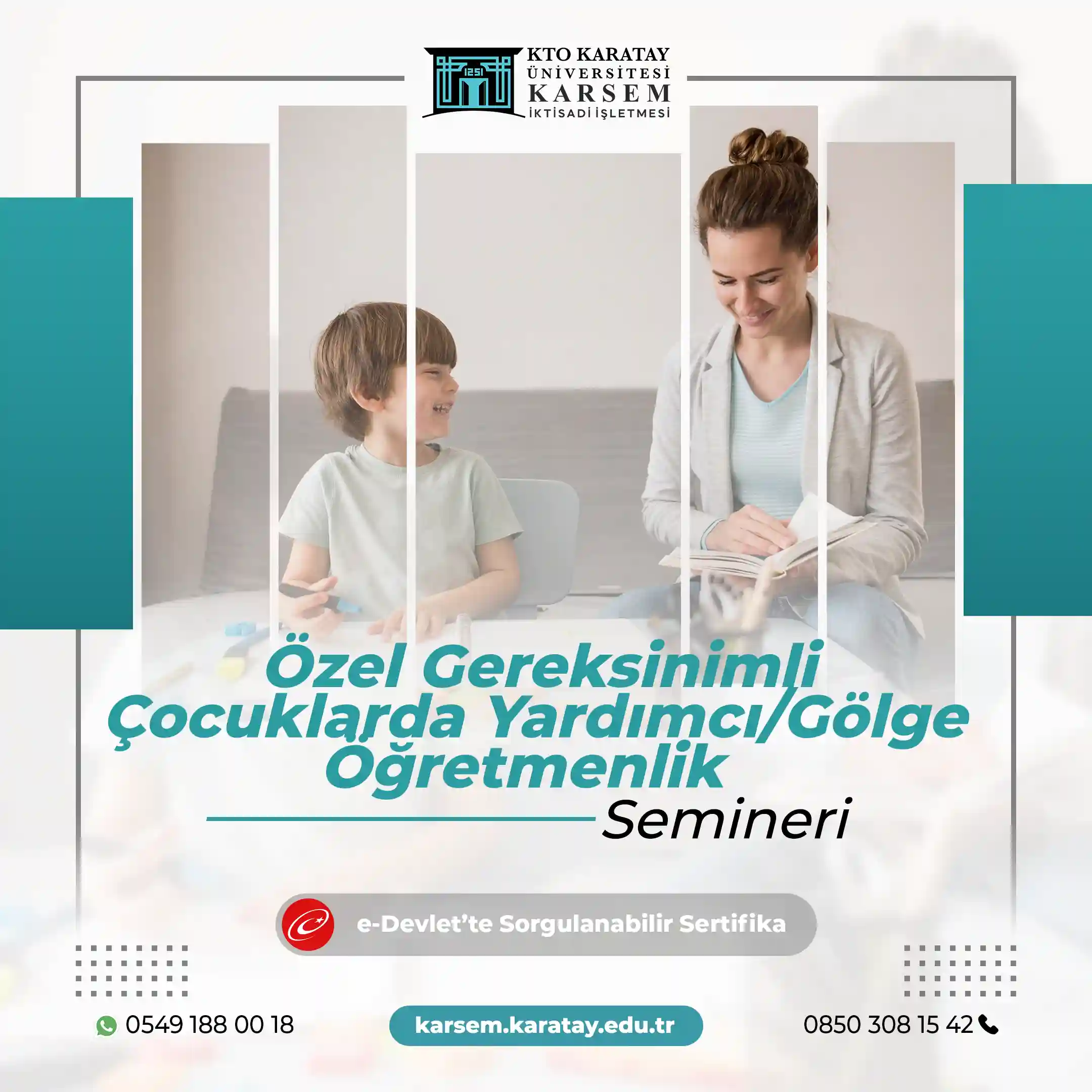 Özel Gereksinimli Çocuklarda Yardımcı/Gölge Öğretmenlik Semineri