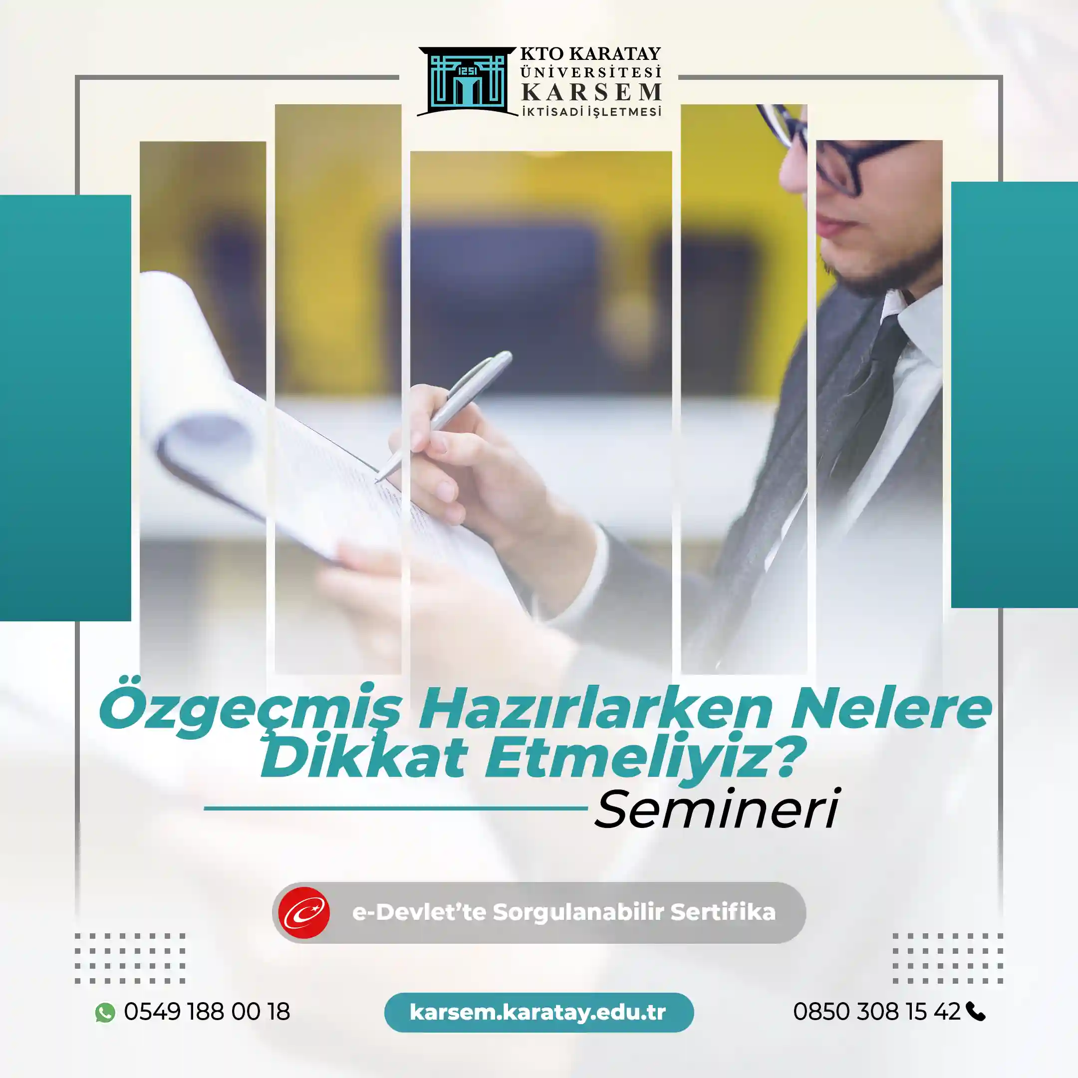 Özgeçmiş Hazırlarken Nelere Dikkat Etmeliyiz? Semineri