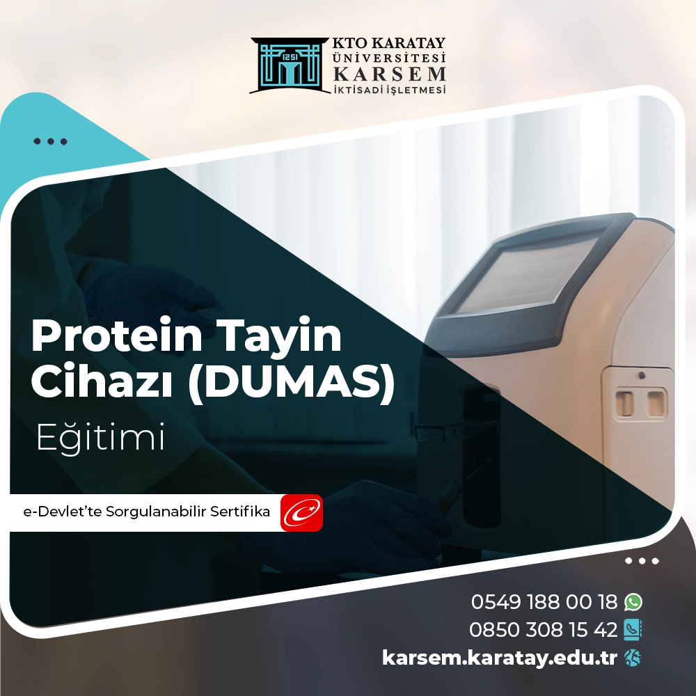 Protein Tayin Cihazı (DUMAS) Sertifika Programı