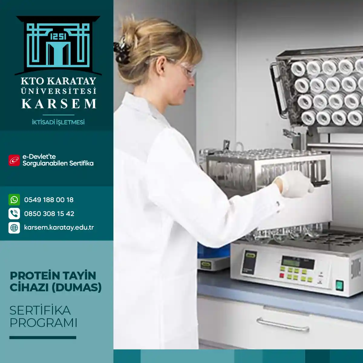 Protein Tayin Cihazı (DUMAS) Sertifika Programı