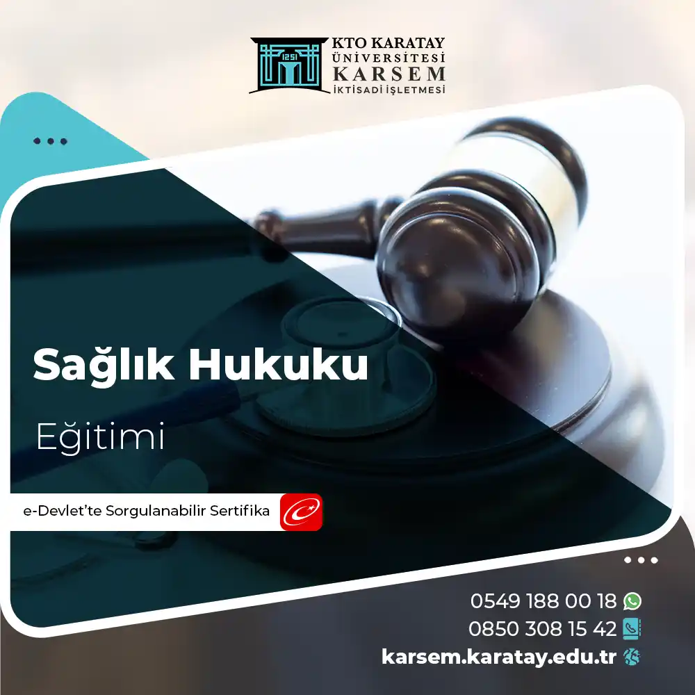 Sağlık Hukuku Eğitimi Sertifika Programı