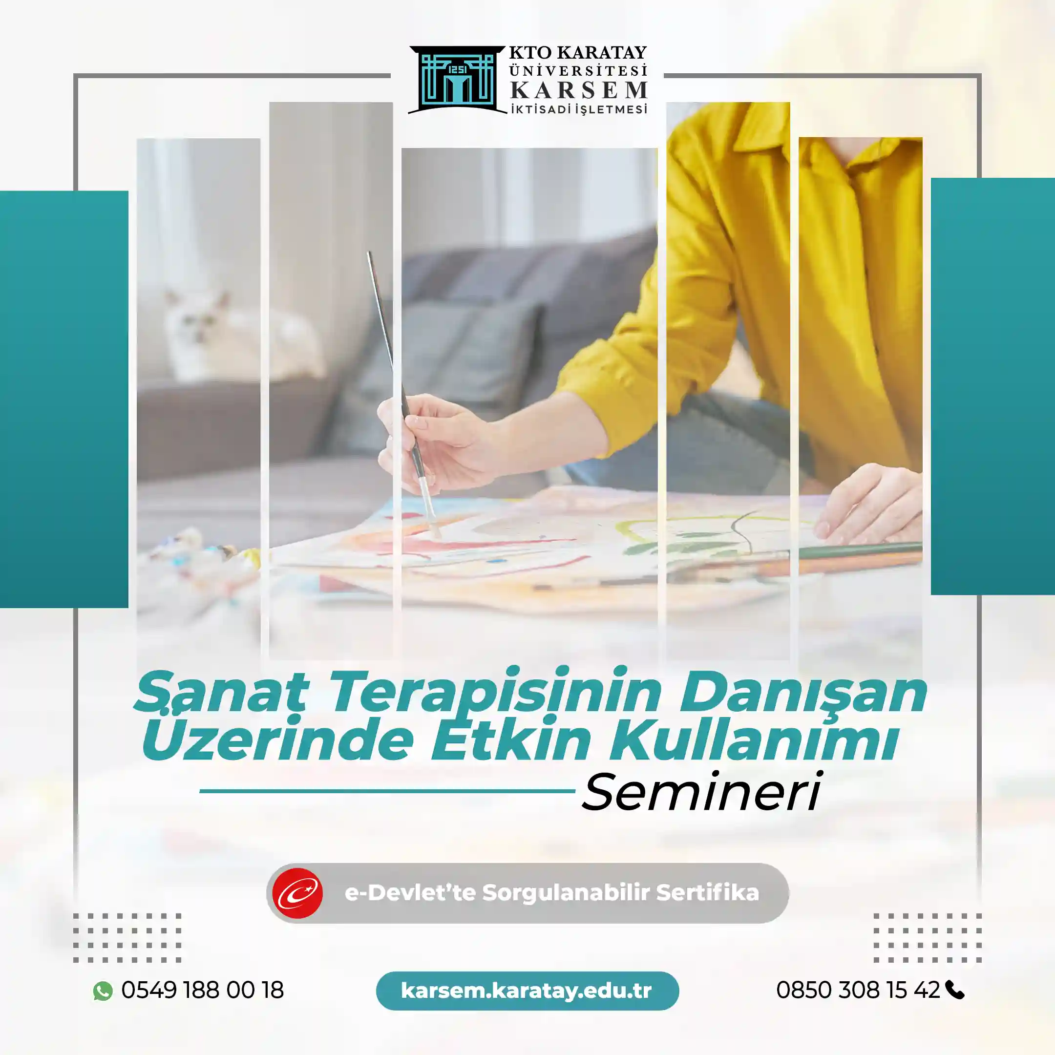 Sanat Terapisinin Danışan Üzerinde Etkin Kullanımı Semineri