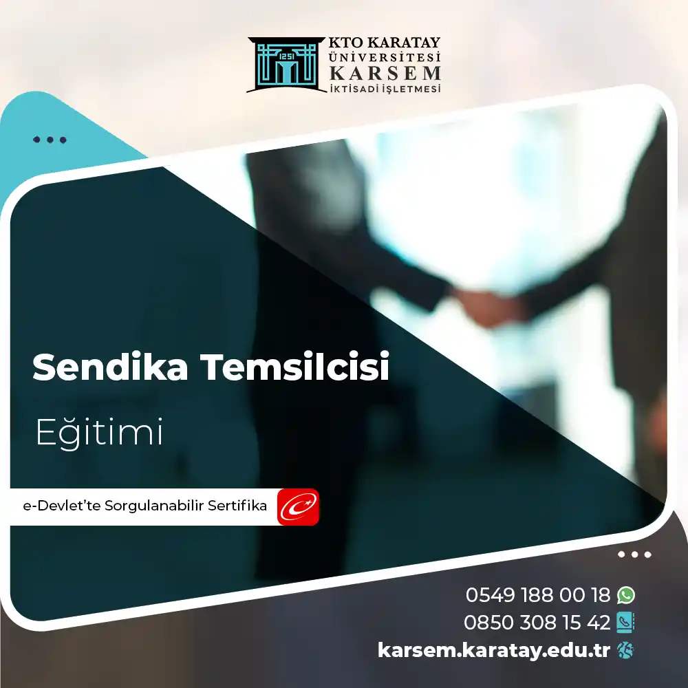 Sendika Temsilcisi Eğitimi Sertifika Programı